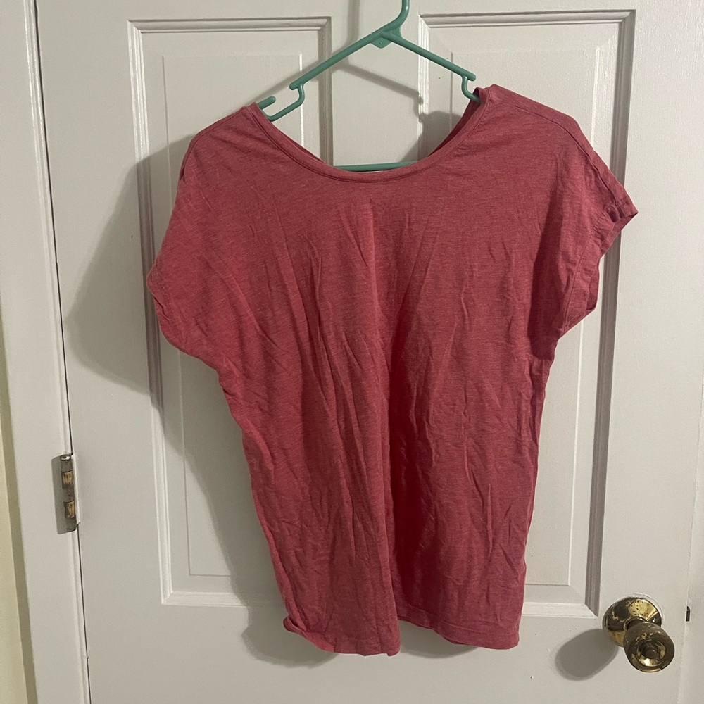 On Running Pink Relaxed Crew Neck T-Shirt
